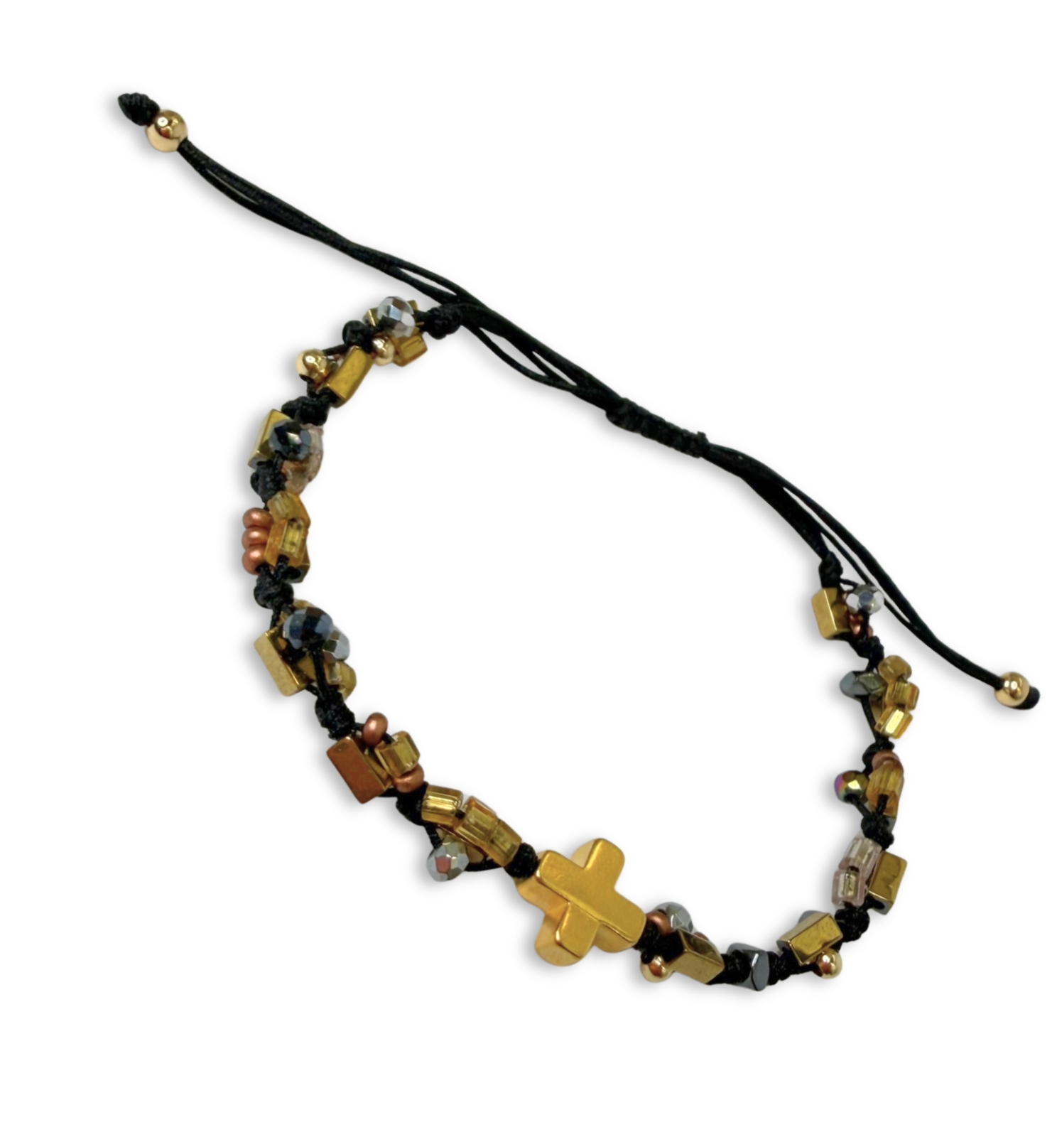Pulsera Cruz Dorada
