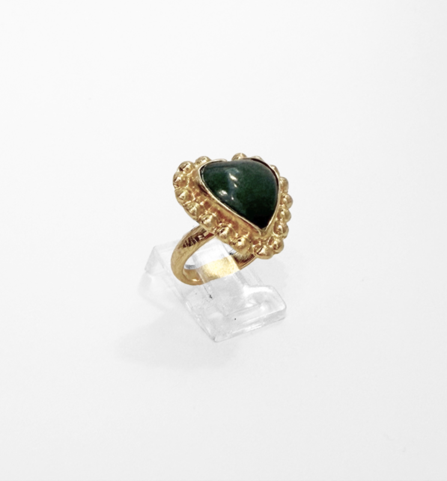 Anillo Corazón Jade