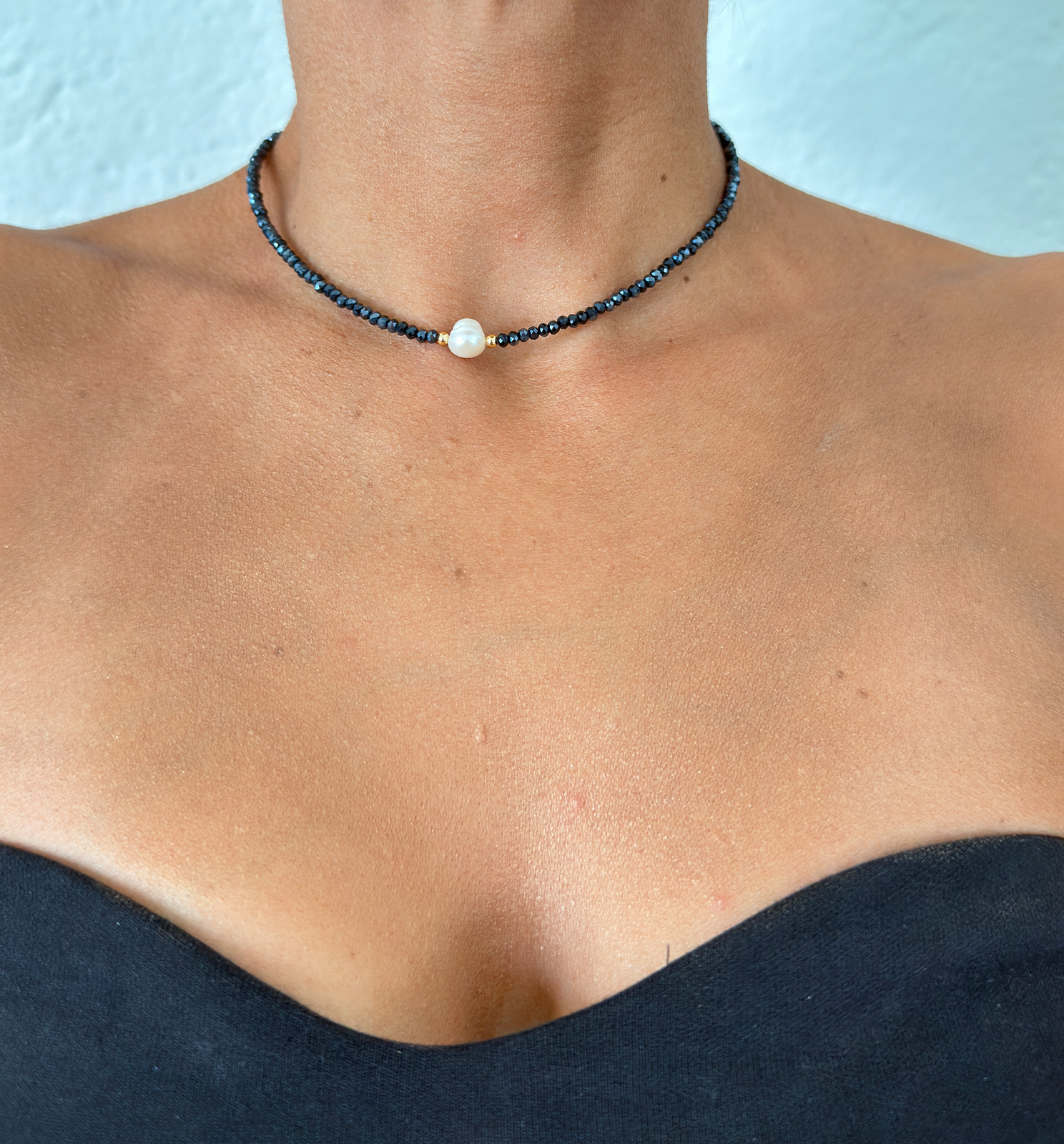 Collar Perla de Medianoche