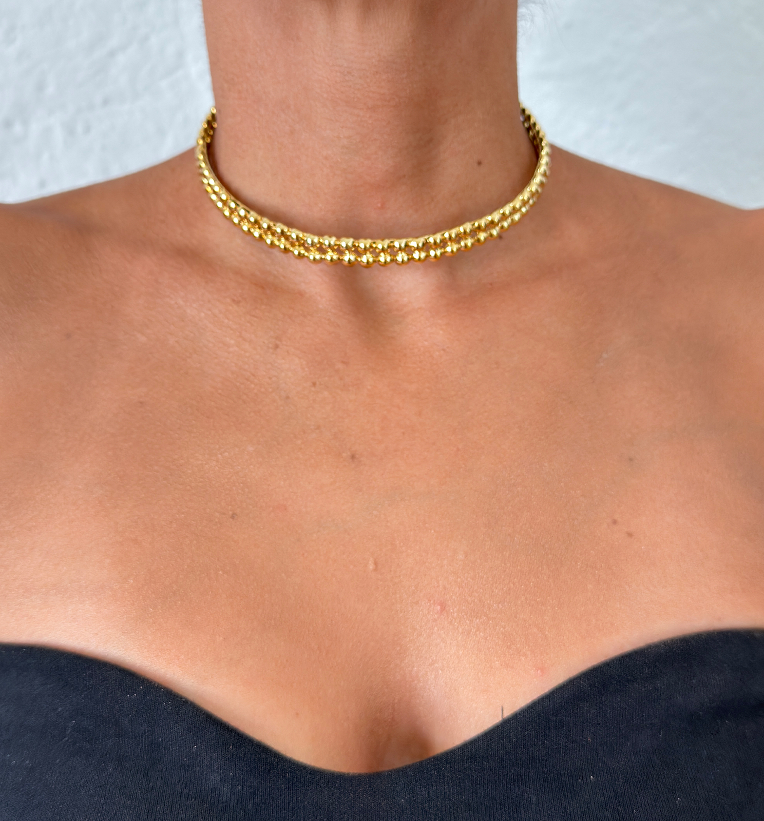 Collar Constelación de Oro Doble