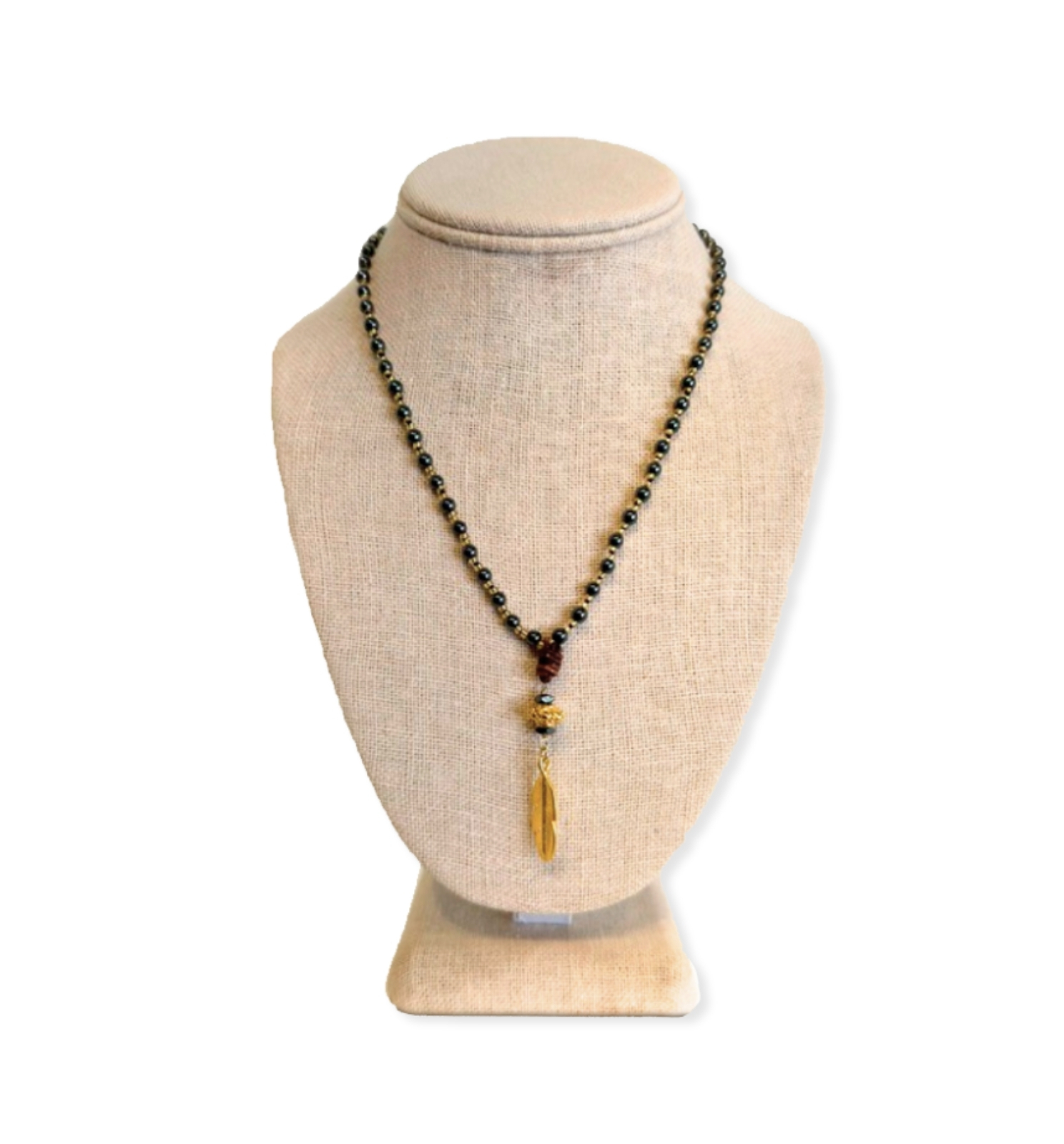 Collar Pluma Dorada