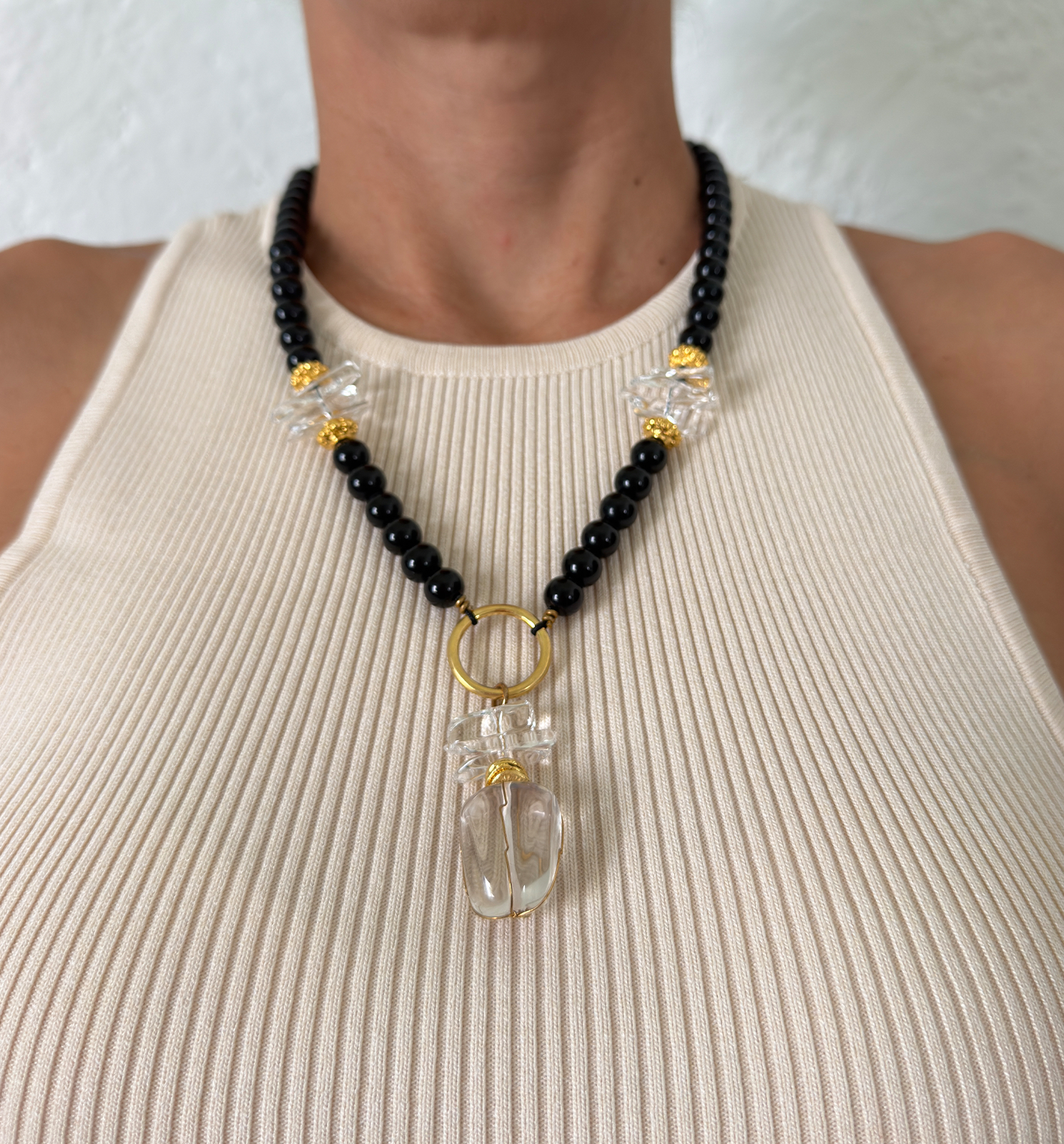 Collar Sombra y Cristal