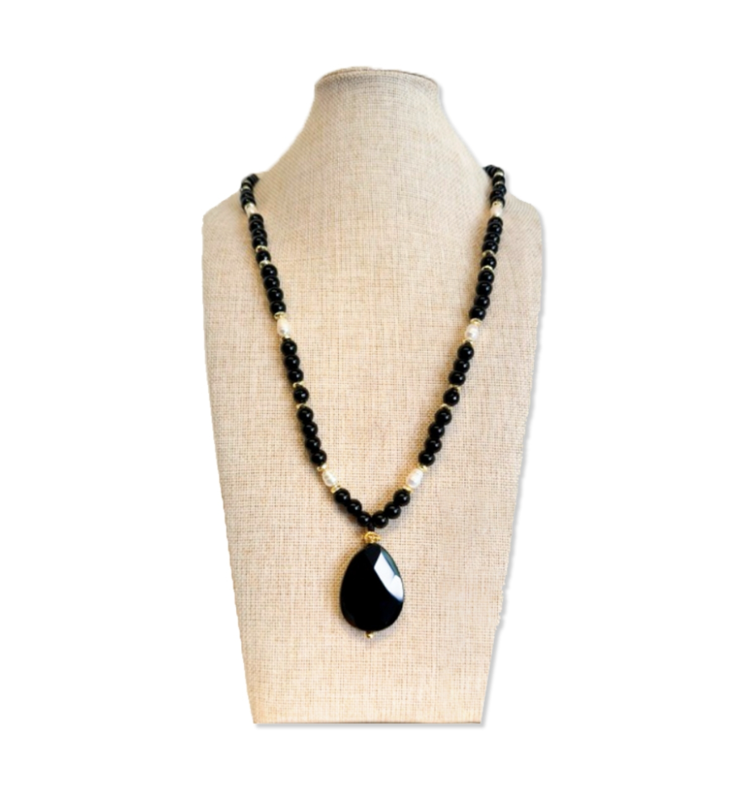 Collar Gota Obsidiana